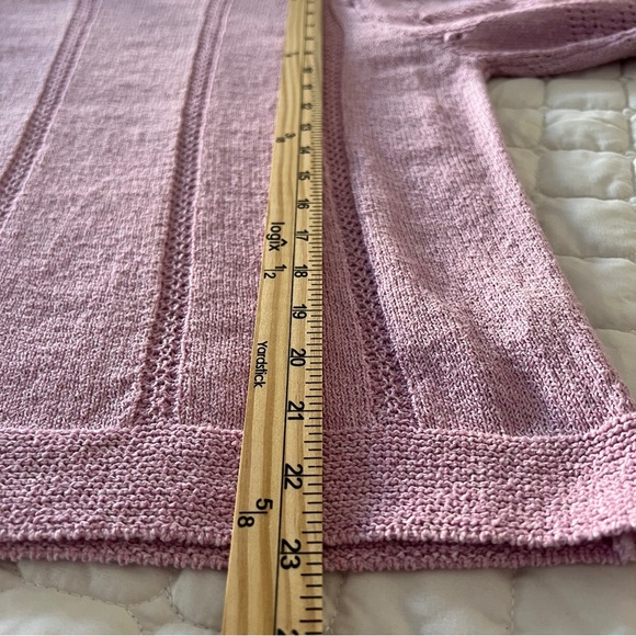 M&S | Size 14 XL Cool Pink Sweater | Textured Knit | Puff Sleeve | Soft - Picture 14 of 15